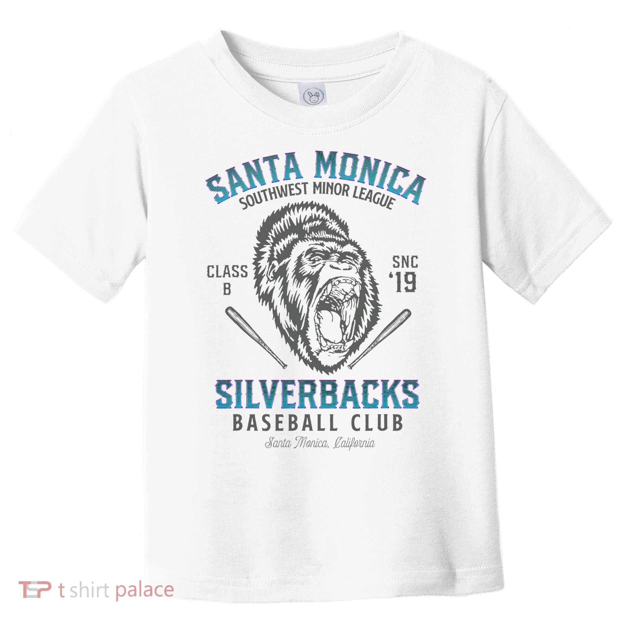 Santa Monica Silverbacks Minor League Retro Baseball Team Toddler T-Shirt