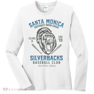 Santa Monica Silverbacks Minor League Retro Baseball Team Women's Long Sleeve Shirt