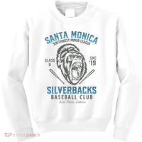 Santa Monica Silverbacks Minor League Retro Baseball Team Kids Sweatshirt thumb 0