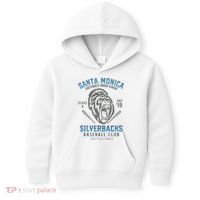 Santa Monica Silverbacks Minor League Retro Baseball Team Kids Hoodie thumb 0