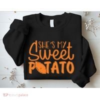 SheS My Sweet Potato I Yam Set Couples Sweatshirt thumb 2