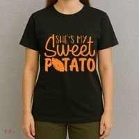 SheS My Sweet Potato I Yam Set Couples T-Shirt thumb 4
