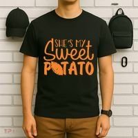 SheS My Sweet Potato I Yam Set Couples T-Shirt thumb 6