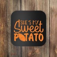 SheS My Sweet Potato I Yam Set Couples Coaster thumb 0