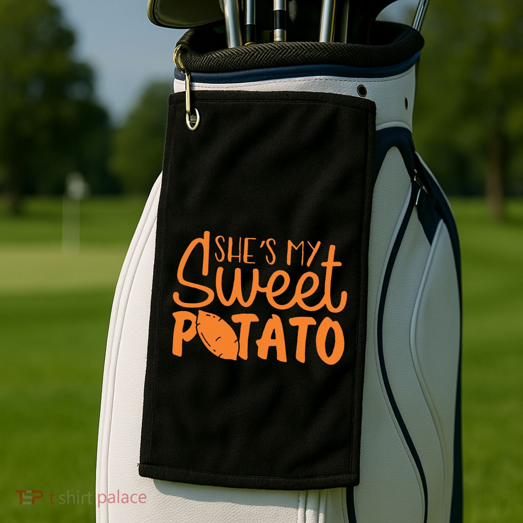 SheS My Sweet Potato I Yam Set Couples Golf Towel