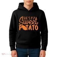 SheS My Sweet Potato I Yam Set Couples Kids Hoodie thumb 4
