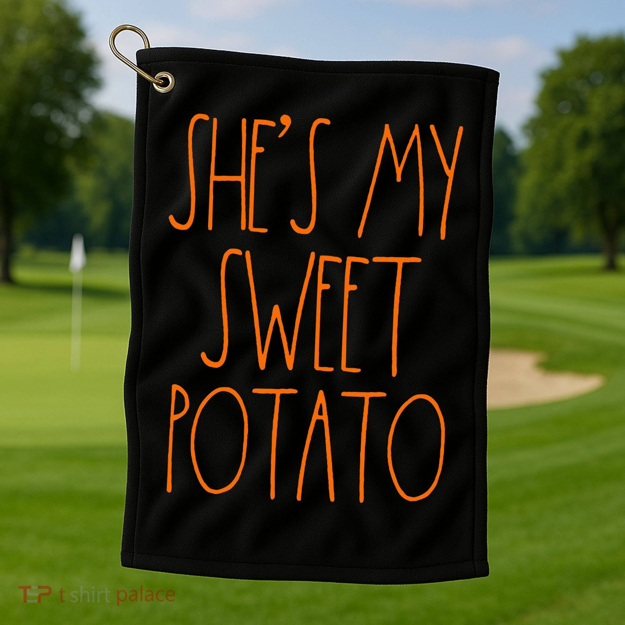 Shes My Sweet Potato I Yam Set Thanksgiving Couple Golf Towel