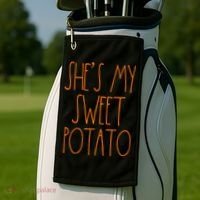Shes My Sweet Potato I Yam Set Thanksgiving Couple Golf Towel thumb 2