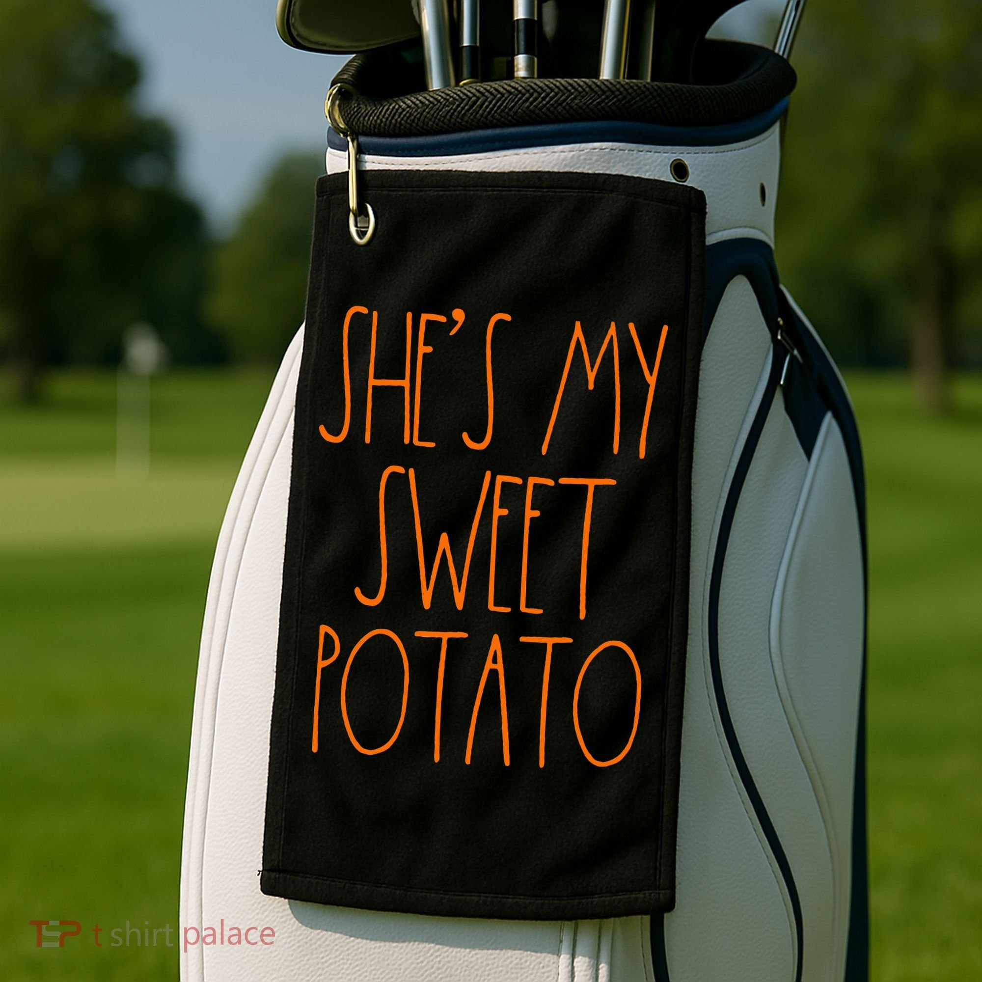 Shes My Sweet Potato I Yam Set Thanksgiving Couple Golf Towel