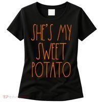 Shes My Sweet Potato I Yam Set Thanksgiving Couple Women's T-Shirt thumb 0
