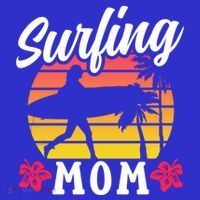 Surfing Mom Sayings Surfboard Surfer Surf Mother Mommy Mama Gift Mousepad thumb 1