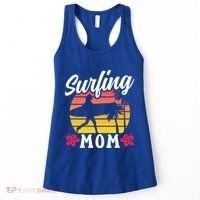 Surfing Mom Sayings Surfboard Surfer Surf Mother Mommy Mama Gift Women's Tank Top thumb 0
