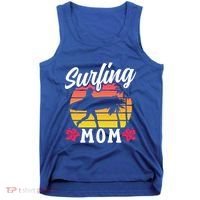 Surfing Mom Sayings Surfboard Surfer Surf Mother Mommy Mama Gift Tank Top thumb 0