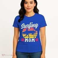 Surfing Mom Sayings Surfboard Surfer Surf Mother Mommy Mama Gift Women's T-Shirt thumb 4