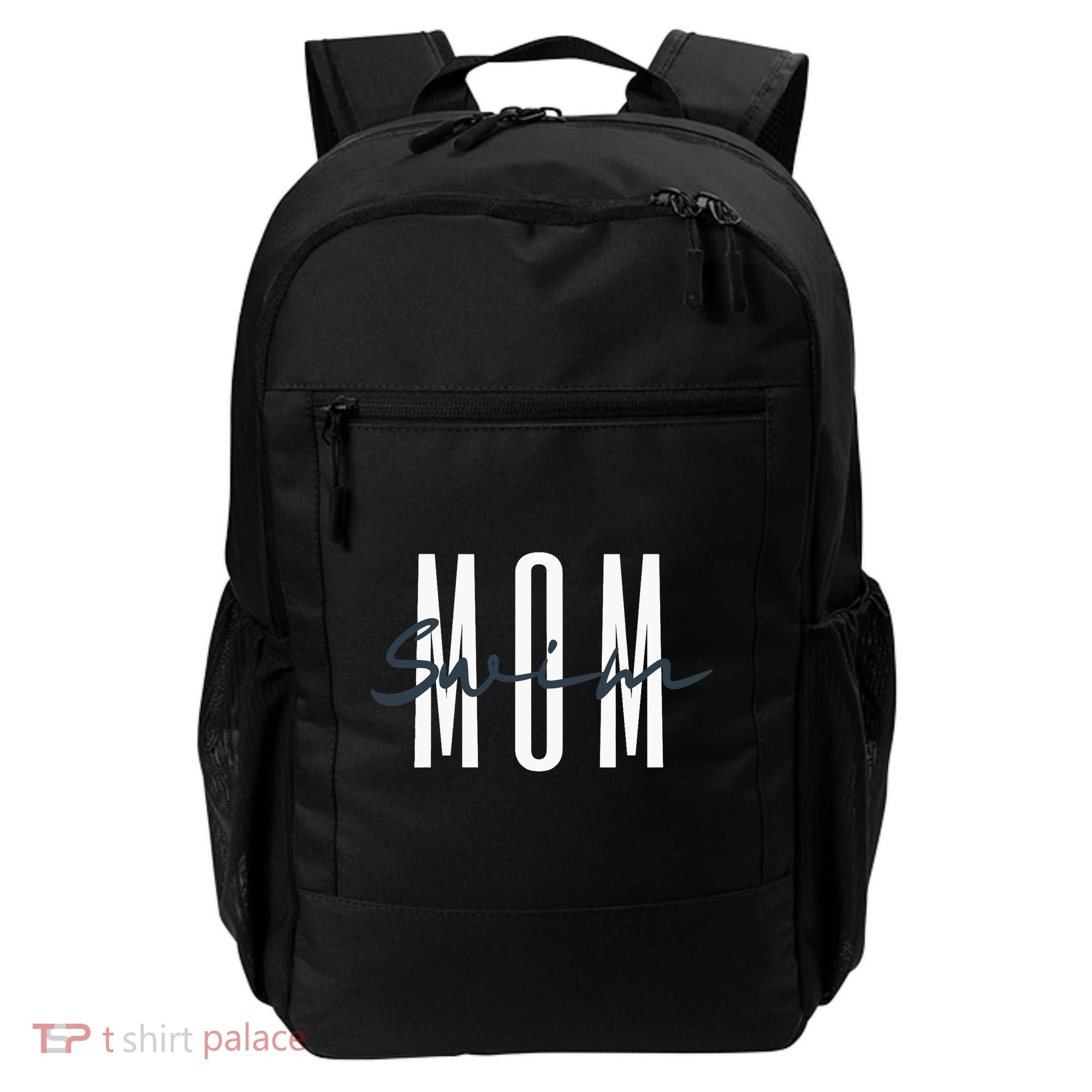 Swim Mom Swim Mama Swim Team Swimmers Mother Backpack