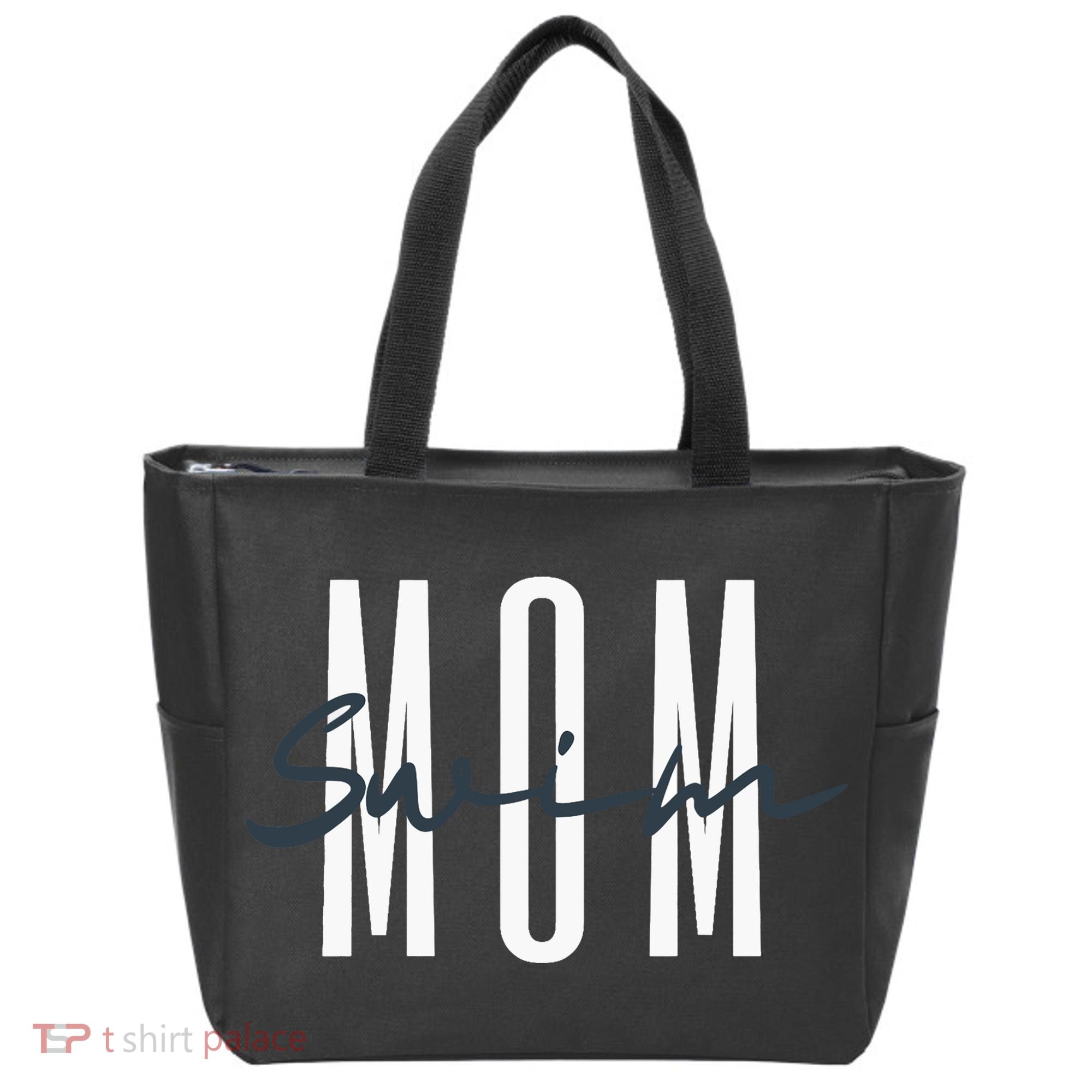 Swim Mom Swim Mama Swim Team Swimmers Mother Tote Bag