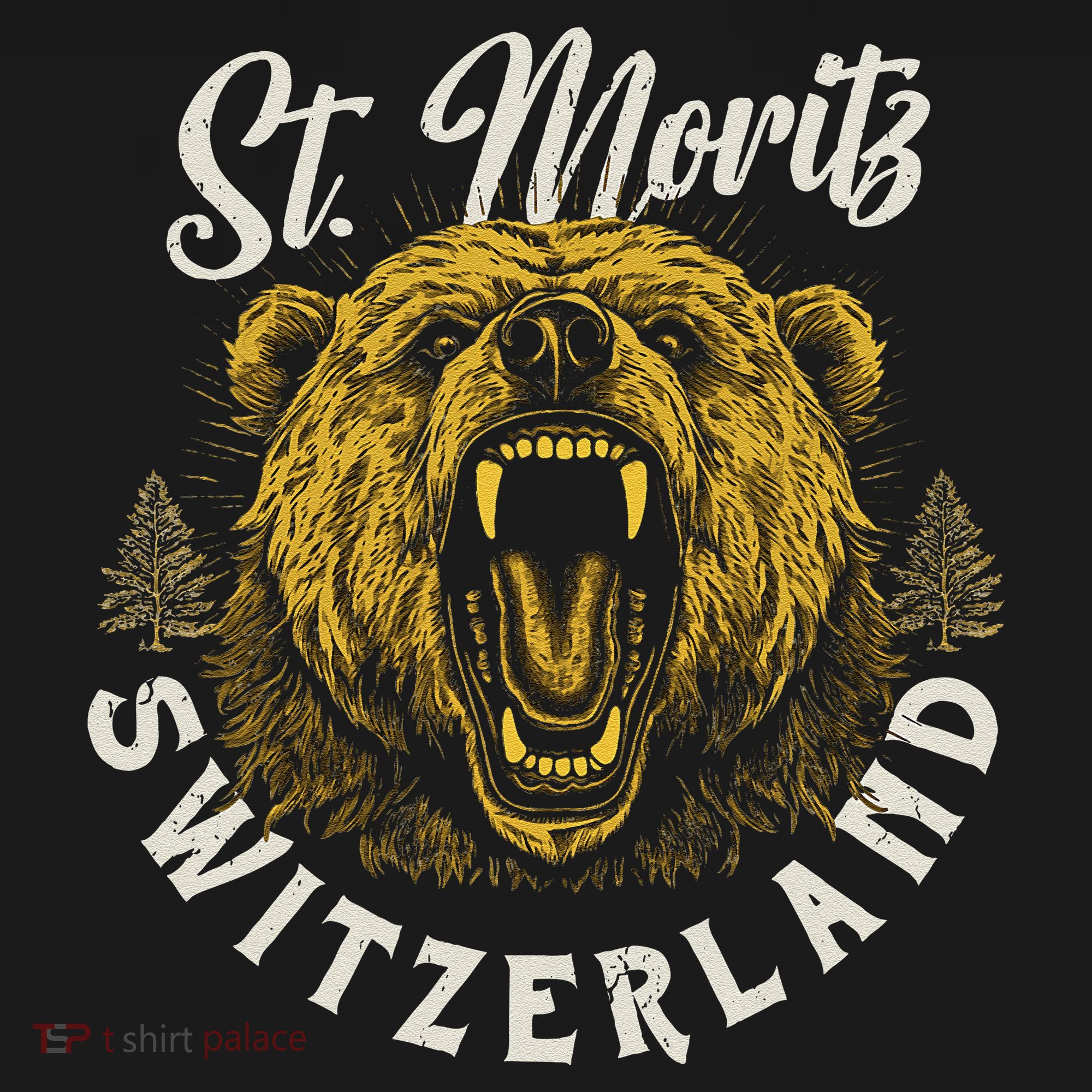 St. Moritz Switzerland Hiking Outdoor Graphic Backpack