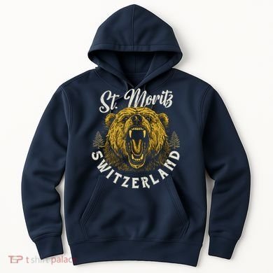 St. Moritz Switzerland Hiking Outdoor Graphic Hoodie