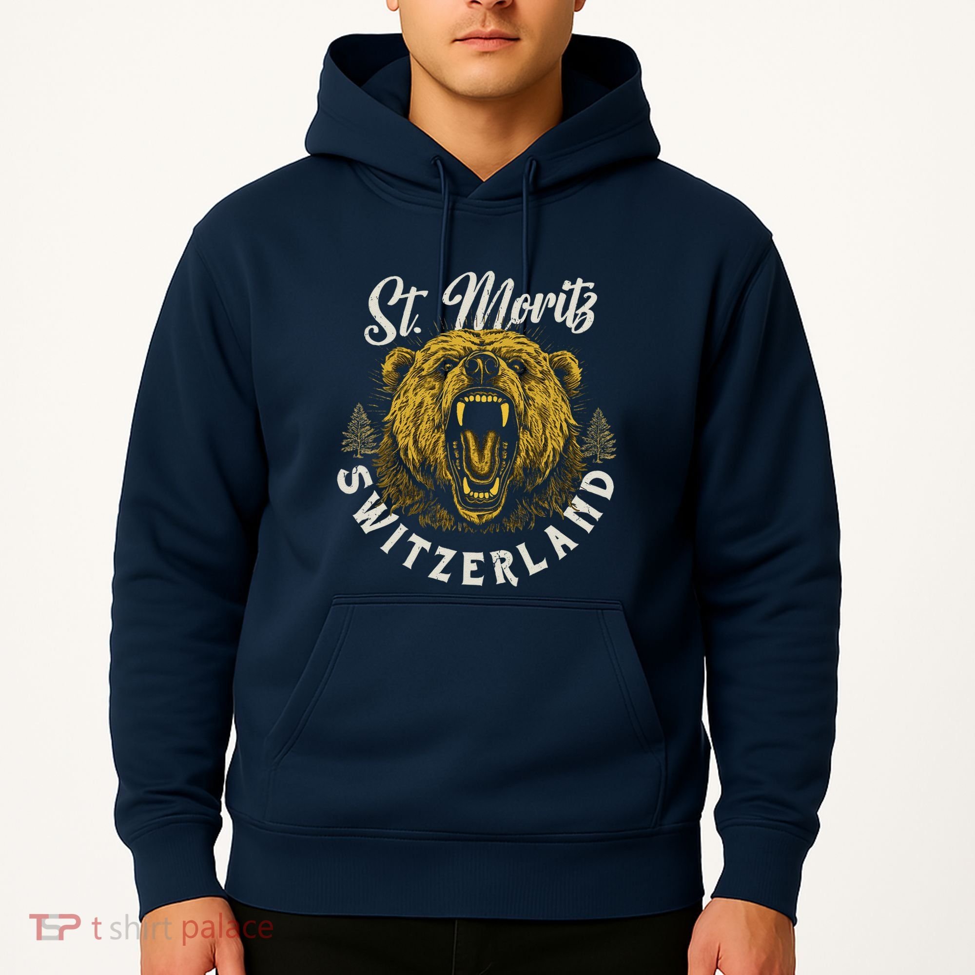 St. Moritz Switzerland Hiking Outdoor Graphic Hoodie