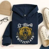 St. Moritz Switzerland Hiking Outdoor Graphic Hoodie thumb 4