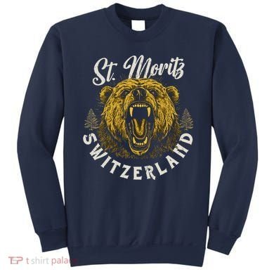 St. Moritz Switzerland Hiking Outdoor Graphic Sweatshirt