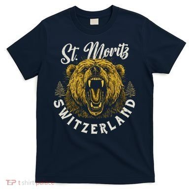 St. Moritz Switzerland Hiking Outdoor Graphic T-Shirt