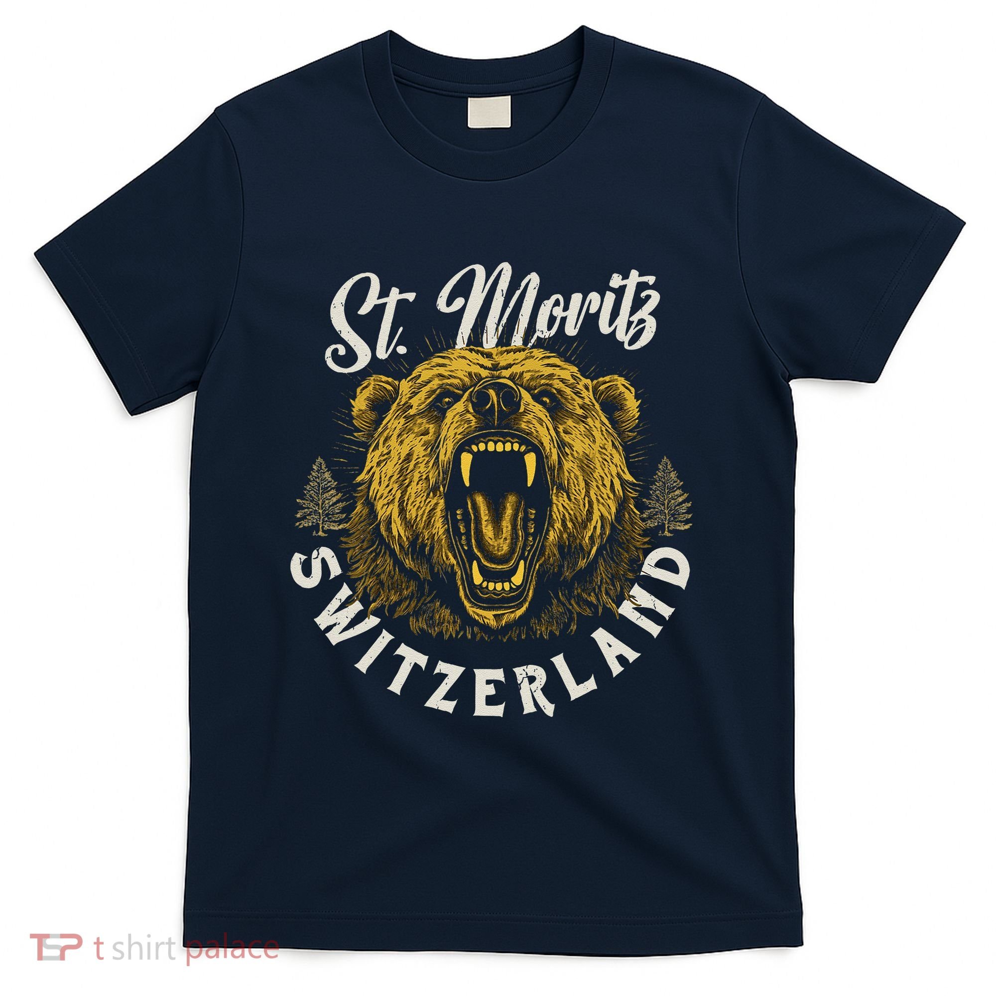 St. Moritz Switzerland Hiking Outdoor Graphic T-Shirt