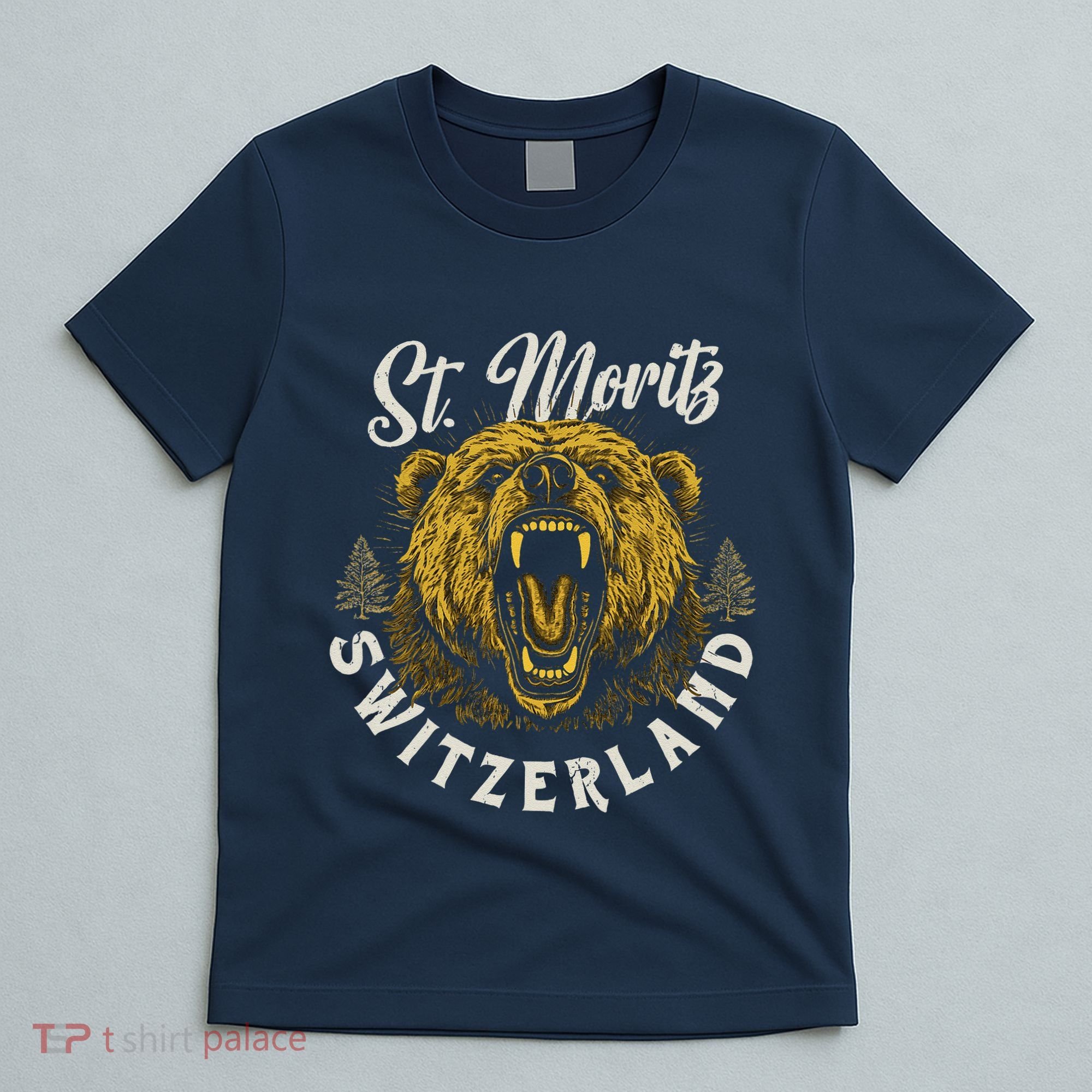 St. Moritz Switzerland Hiking Outdoor Graphic T-Shirt