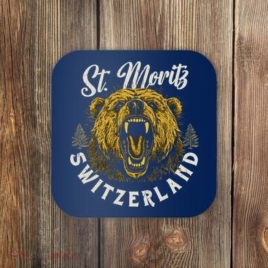 St. Moritz Switzerland Hiking Outdoor Graphic Coaster