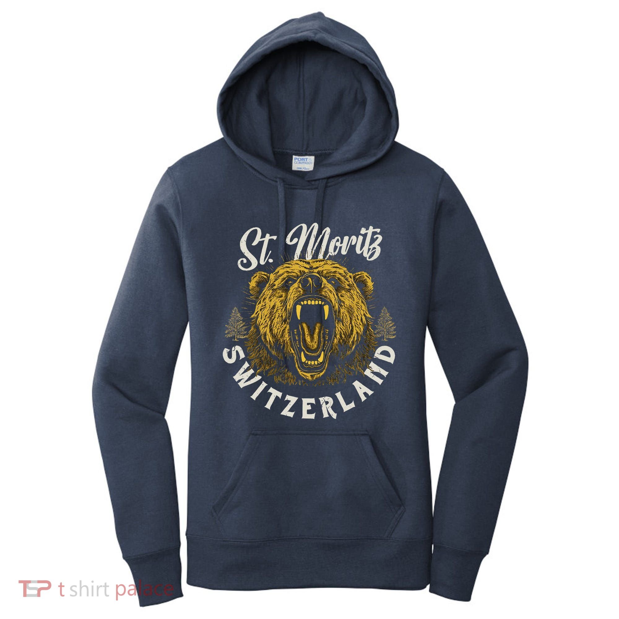 St. Moritz Switzerland Hiking Outdoor Graphic Women's Hoodie