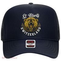 St. Moritz Switzerland Hiking Outdoor Graphic Hat thumb 0
