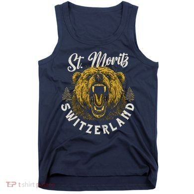 St. Moritz Switzerland Hiking Outdoor Graphic Tank Top