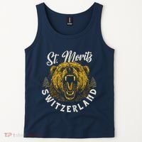 St. Moritz Switzerland Hiking Outdoor Graphic Tank Top thumb 2