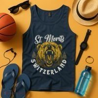 St. Moritz Switzerland Hiking Outdoor Graphic Tank Top thumb 4