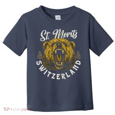 St. Moritz Switzerland Hiking Outdoor Graphic Toddler T-Shirt