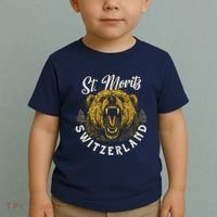 St. Moritz Switzerland Hiking Outdoor Graphic Toddler T-Shirt thumb 2