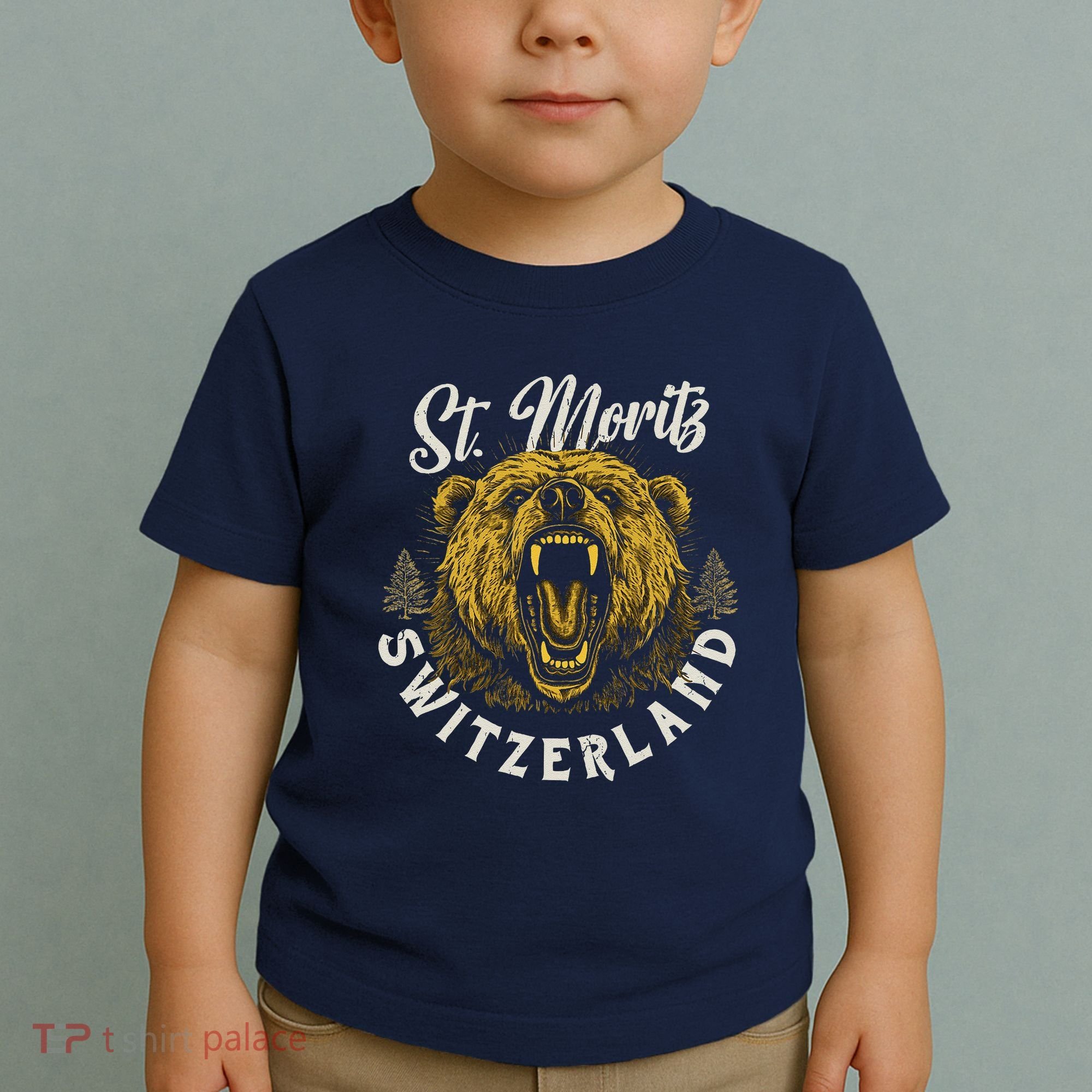 St. Moritz Switzerland Hiking Outdoor Graphic Toddler T-Shirt