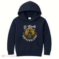 St. Moritz Switzerland Hiking Outdoor Graphic Kids Hoodie thumb 0