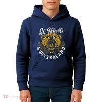 St. Moritz Switzerland Hiking Outdoor Graphic Kids Hoodie thumb 4