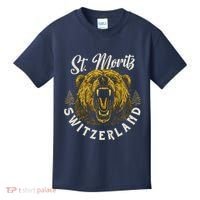 St. Moritz Switzerland Hiking Outdoor Graphic Kids T-Shirt thumb 0
