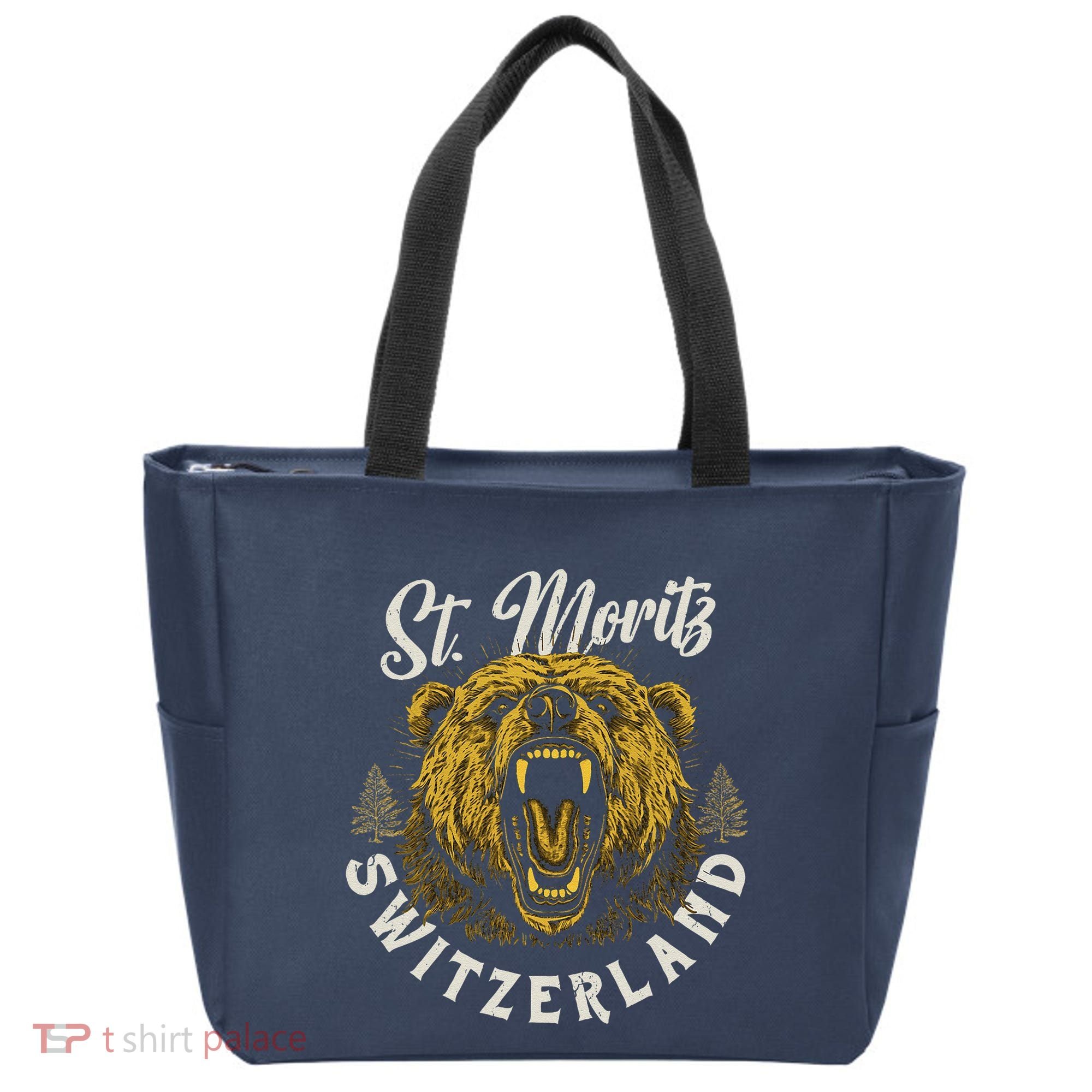 St. Moritz Switzerland Hiking Outdoor Graphic Tote Bag