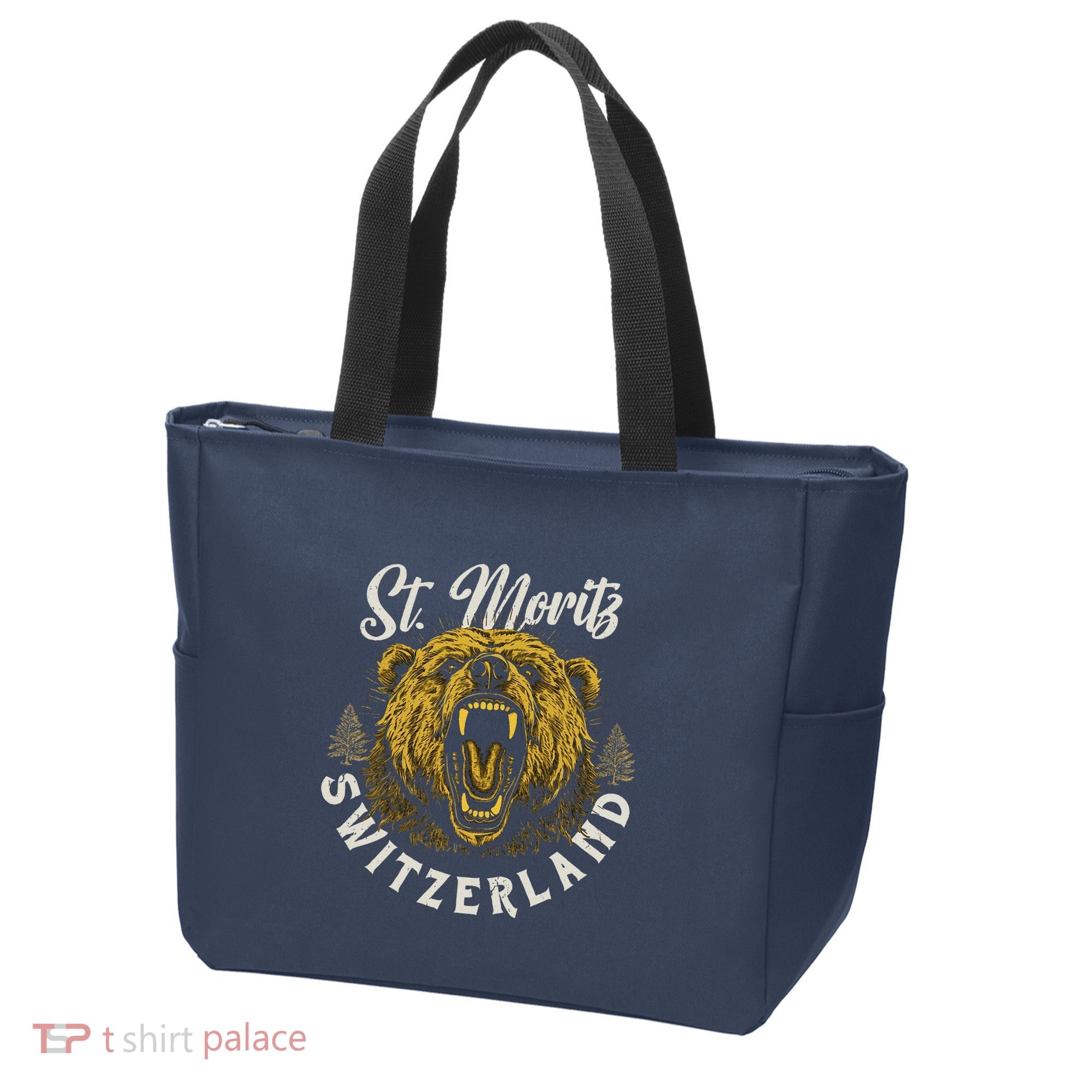 St. Moritz Switzerland Hiking Outdoor Graphic Tote Bag