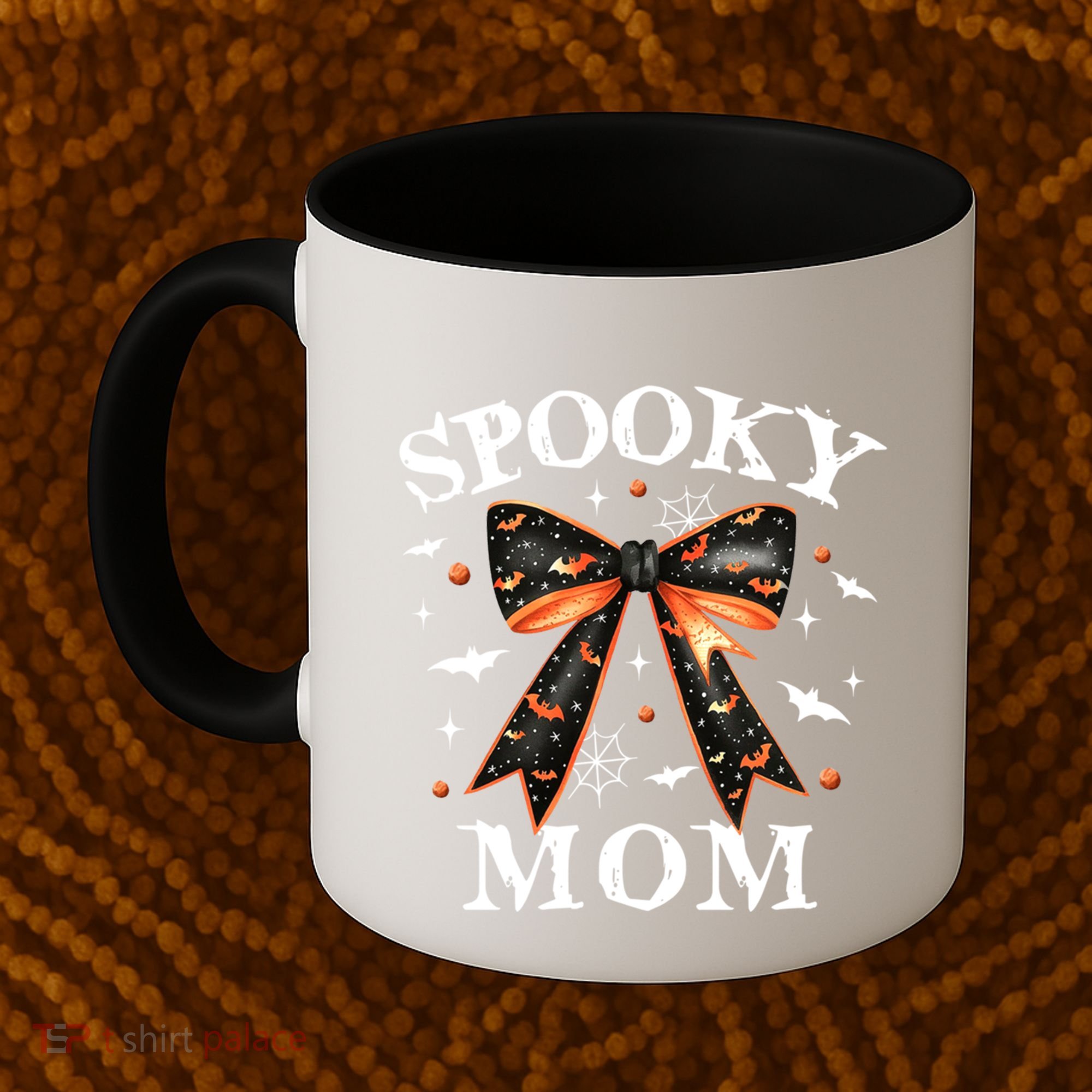 Spooky Mama Spooky Mom Retro Spooky Season Mama Halloween Gift Coffee Mug