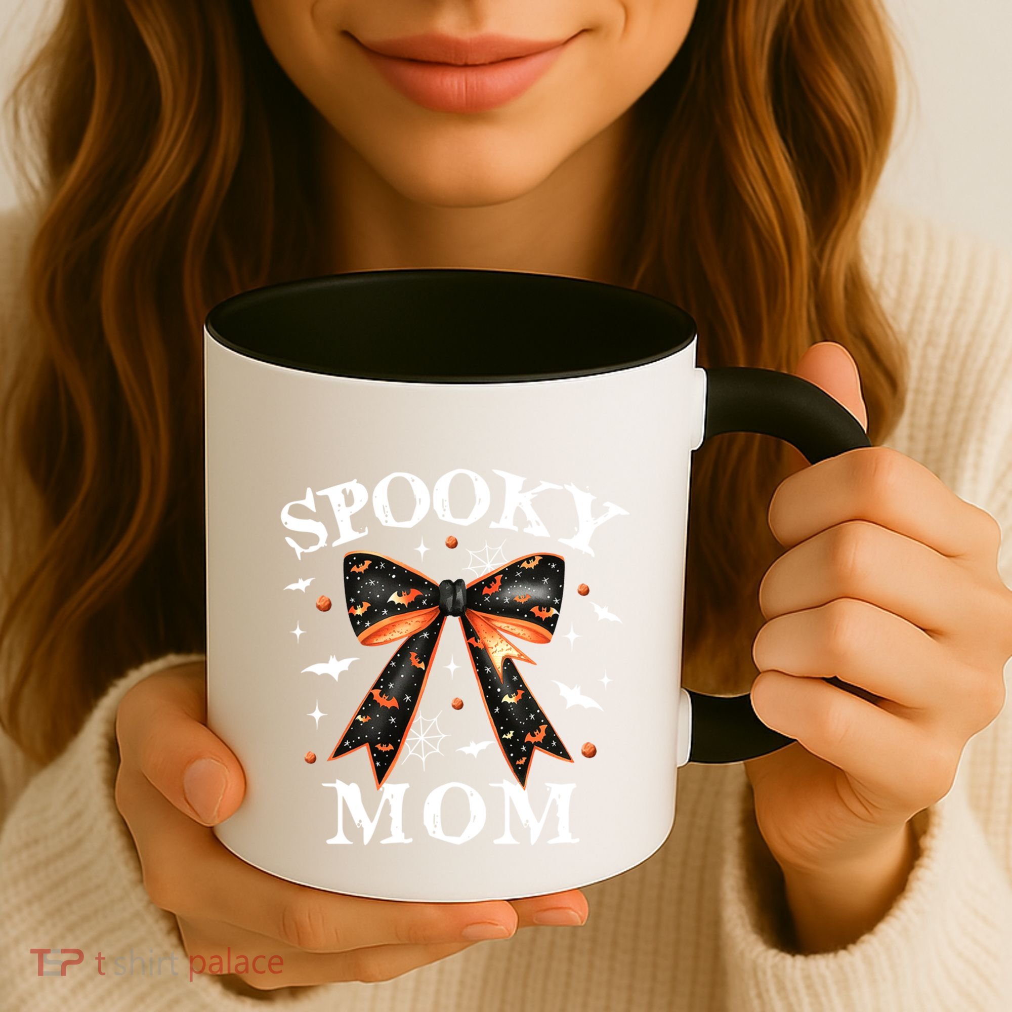 Spooky Mama Spooky Mom Retro Spooky Season Mama Halloween Gift Coffee Mug