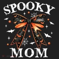 Spooky Mama Spooky Mom Retro Spooky Season Mama Halloween Gift Beanie thumb 2