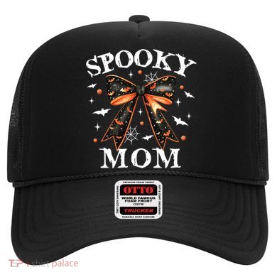 Spooky Mama Spooky Mom Retro Spooky Season Mama Halloween Gift Hat