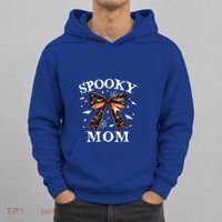 Spooky Mama Spooky Mom Retro Spooky Season Mama Halloween Gift Hoodie thumb 0
