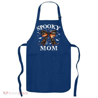 Spooky Mama Spooky Mom Retro Spooky Season Mama Halloween Gift Apron