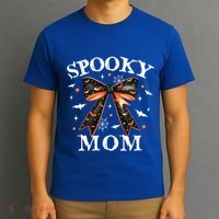 Spooky Mama Spooky Mom Retro Spooky Season Mama Halloween Gift T-Shirt thumb 3