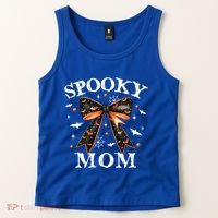 Spooky Mama Spooky Mom Retro Spooky Season Mama Halloween Gift Tank Top thumb 2